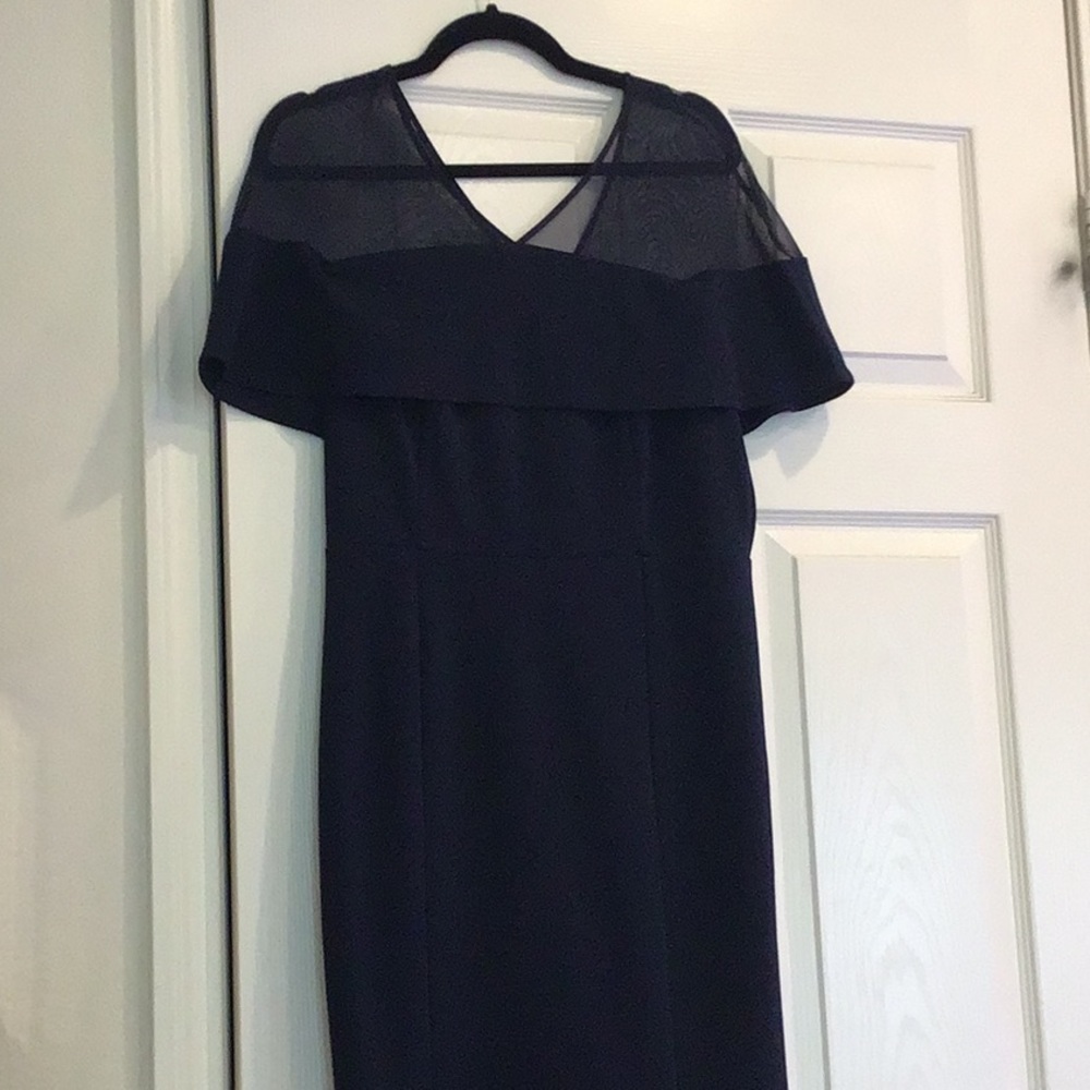 Navy formal dress.